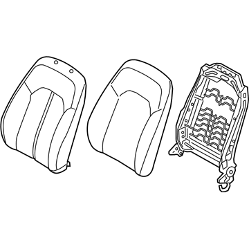 Hyundai 88303-E6KD1-S9G Back Assembly-FR Seat Driver