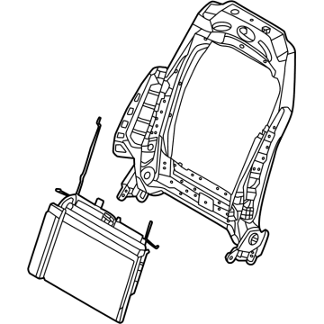 Hyundai 88410-AR180-OCW FRAME ASSY-FR SEAT BACK RH