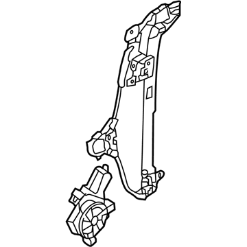 2008 Hyundai Entourage Window Regulator - 83401-4D000