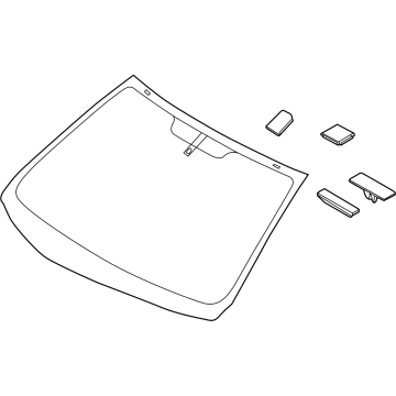 Hyundai 86111-GI090 GLASS-WINDSHIELD