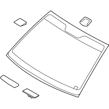 Hyundai 86110-J0040 Windshield Glass Assembly