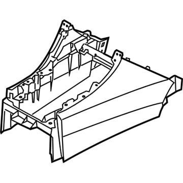 2010 Hyundai Sonata Center Console Base - 84611-0A000-HZ