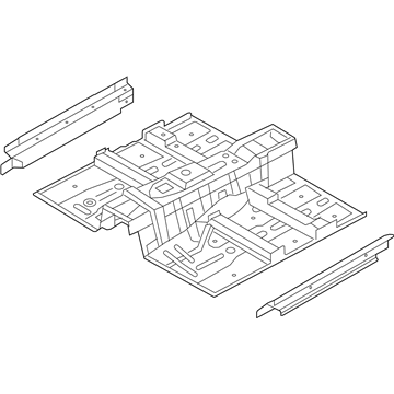 Hyundai 65100-2M050 Panel Assembly-Floor,Center