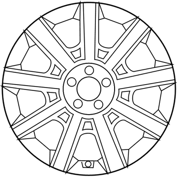 Hyundai 52910-3N250 Front Aluminium Wheel Assembly