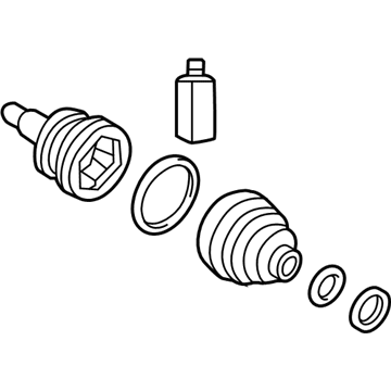 Hyundai 49580-C5080 Joint & Boot Kit-FRT Axle WHEE