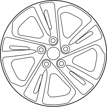 Hyundai 52910-F2300 Double 5-Spoke Wheel