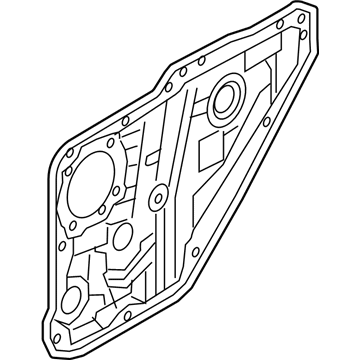 Hyundai 83471-F3000 Rear Left-Hand Door Module Panel Assembly