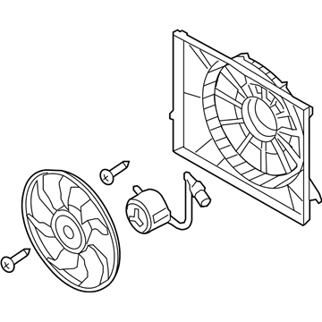 2005 Hyundai Azera Fan Motor - 25380-3L280