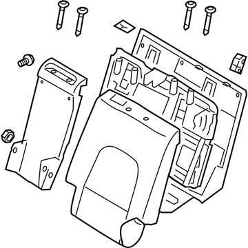 Hyundai 89300-3J050-WKJ Back Assembly-2ND Seat,LH