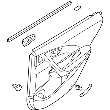 Hyundai 83306-3V631-NNA Panel Assembly-Rear Door Trim,RH