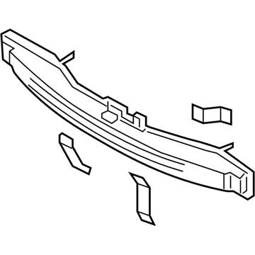 Hyundai 86630-3V100 Rail Assembly-Rear Bumper