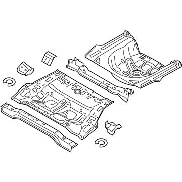 2019 Hyundai Sonata Floor Pan - 65510-C2500