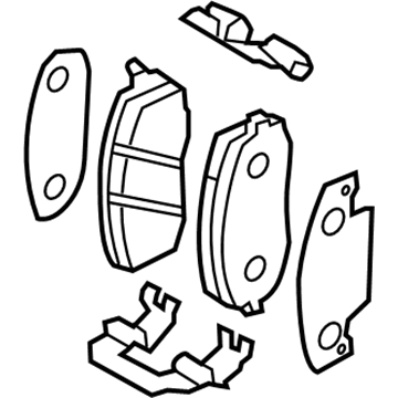 Hyundai 58101-H9A60 Front Disc Brake Pad Kit