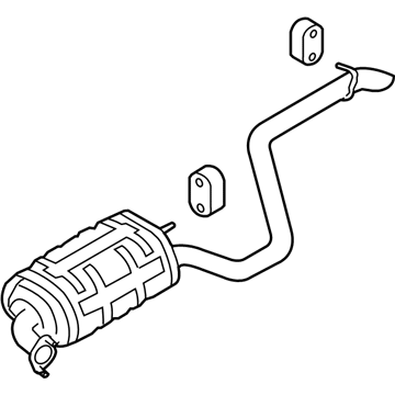 2011 Hyundai Elantra Touring Tail Pipe - 28700-2L295