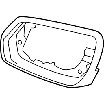 Hyundai 87615-B1000 Rear View Mirror Cover, Exterior, Left