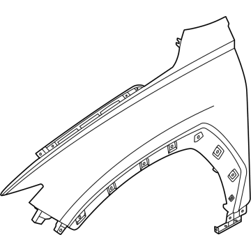 2022 Hyundai Santa Cruz Fender - 66321-K5000