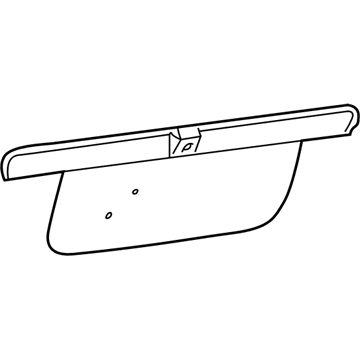 Hyundai 87360-2D003 Garnish Assembly-Trunk Lid