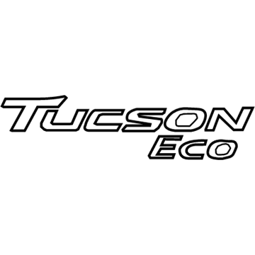 Hyundai 86333-D3000 Tucson Eco Emblem