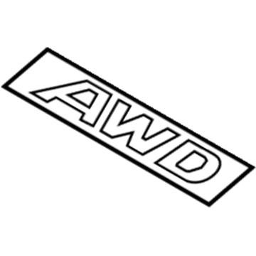 Hyundai 86340-D3000 Awd Emblem(Badge)