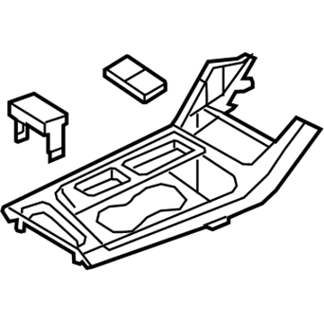 Hyundai 84650-C2AB0-ZTR Cover Assembly-Console Upper