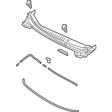 Hyundai 86150-A5000 Cover & Strip Assembly-Cowl Top,LH