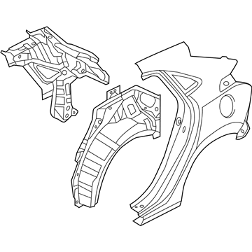 Hyundai 70200-A5A60 Panel Assembly-Quarter Complete,RH