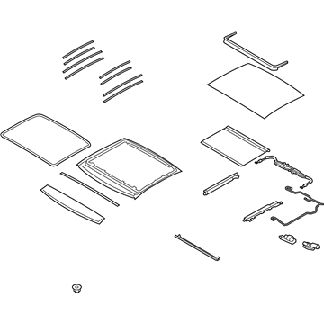 Hyundai 81600-J3000-NNB Panorama Roof Assembly