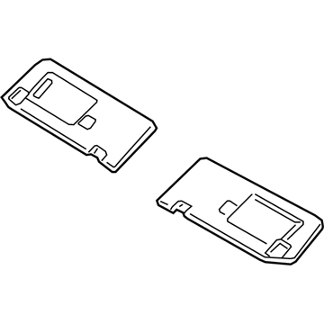 Hyundai 85201-D3640-UUE Sun Visor Assembly, Left