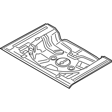 Hyundai 65513-J3000 Panel Assembly-Rear Floor,Rear