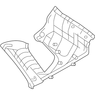 Hyundai 85850-2E300-J9 Trim Assembly-Rear Pillar LH