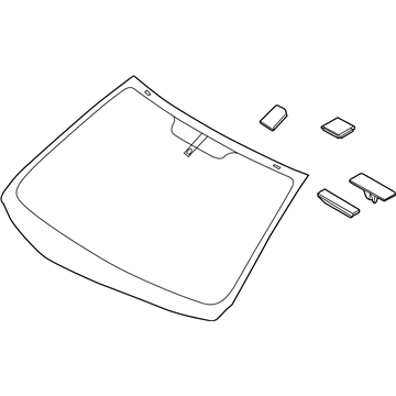 Hyundai 86110-F3020 Windshield Glass Assembly