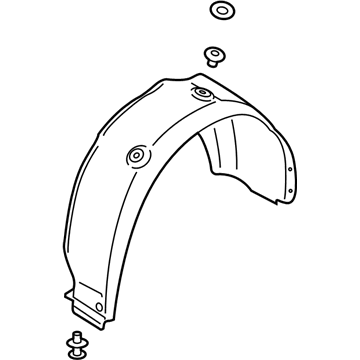 Hyundai 86821-J3000 Guard-Rear Wheel,LH