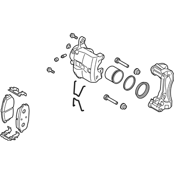 2019 Hyundai Veloster N Brake Caliper - 58110-K9100