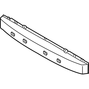 Hyundai 86631-2D000 Rail-Rear Bumper