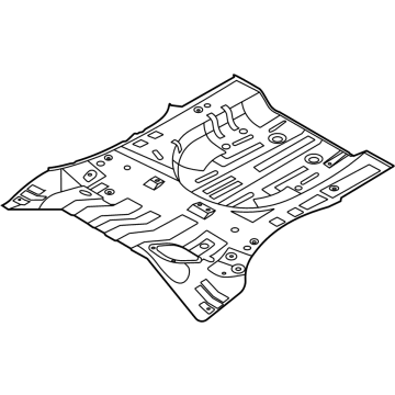 Hyundai 65511-P0400 PANEL-REAR FLOOR