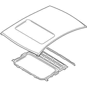 Hyundai 67110-3M030 Panel Assembly-Roof