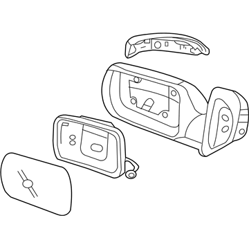 Hyundai 87620-4J232 Mirror Assembly-Outside Rear View,RH