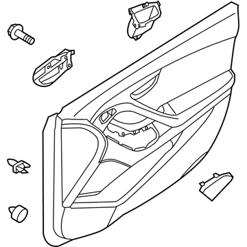 Hyundai 82306-3X050-NAG Panel Assembly-Front Door Trim,RH