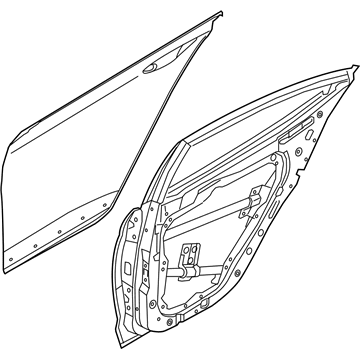 Hyundai 77003-G2000 Panel Assembly-Rear Door,LH