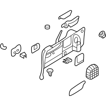 Hyundai 85730-4D161-9B Trim Assembly-Luggage Side LH