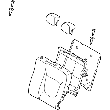 Hyundai 89300-1R640-N2T Back Assembly-Rear Seat LH