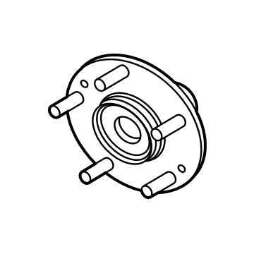 Hyundai 51750-J4000 Front Wheel Hub Assembly