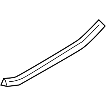 Hyundai 83356-3L000-WK Weatherstrip-Rear Door Trim Lower LH