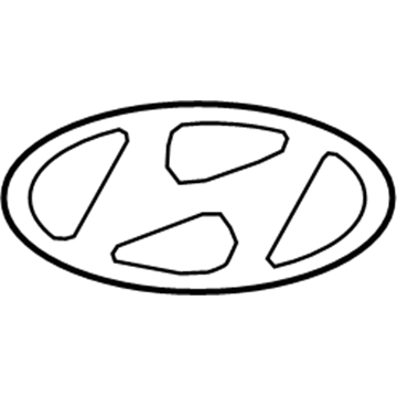 Hyundai 86300-3V000 Trunk Lid Emblem