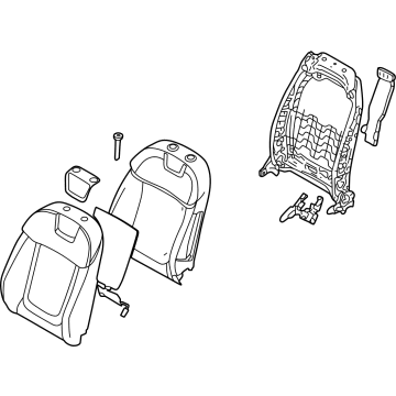 Hyundai 88400-CW030-WDG BACK ASSY-FR SEAT,RH