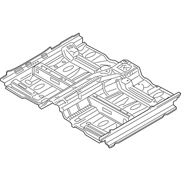 Hyundai 65100-D3500 Panel Assembly-Floor,Ctr