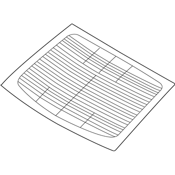 Hyundai 87111-C1010 Glass-Rear Window