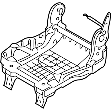 Hyundai 89201-0W610 Lower Cushion Frame Assembly