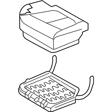 Hyundai 89200-0W820-MKW Cushion Assembly-2ND Seat,RH