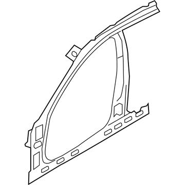 Hyundai 71201-0A000 Pillar Assembly-Front Inner LH